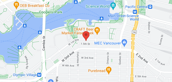 map of 156 W 1ST AVENUE